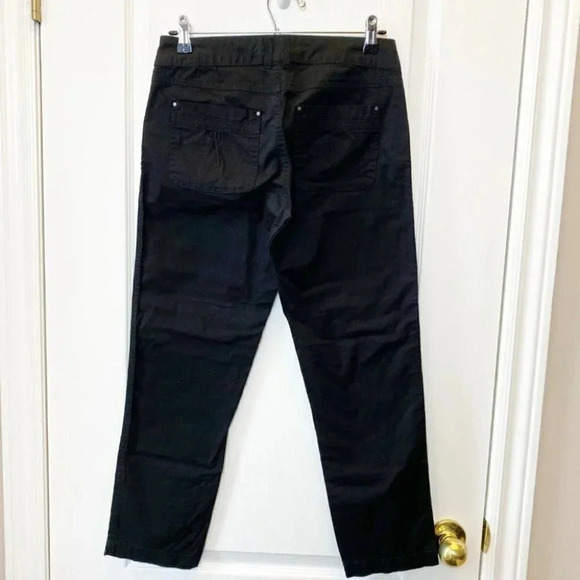 Ricki's Cropped Ankle Pants Black Cotton Capri Mid Rise Size 2 NWOT - Picture 3 of 15